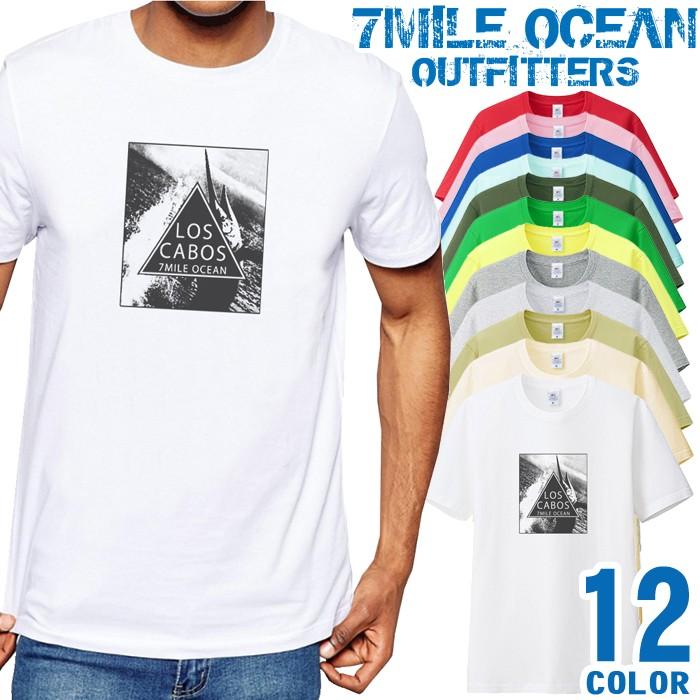 メンズ Tシャツ 半袖 プリント アメカジ 大きいサイズ 7MILE OCEAN カジキ｜trend-i