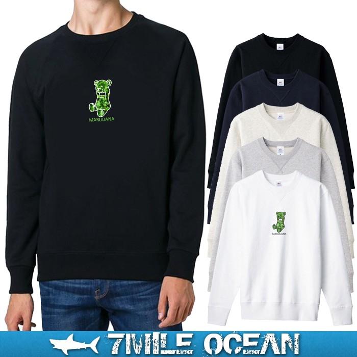 7mile Ocean セール価格 メンズ 長袖 トレーナー スウェット プリント マリファナ ベア ブランド アメカジ アウトドア パロディー おもしろ おしゃれ 裏起毛 Svmhsw0143 流行はいつもここから Trend I 通販 Yahoo ショッピング