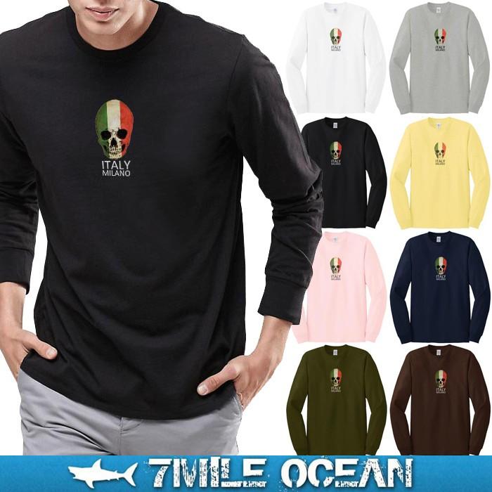 7MILE OCEAN メンズ 長袖 ロンT tシャツ カットソー プリント 7MILE OCEAN メンズ 長袖 ロンT tシャツ カットソー プリント