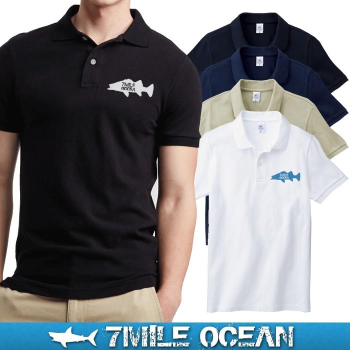 7mile Ocean ポロシャツ 半袖 メンズ 無地 ワンポイント 鹿の子 シーバス 釣り ルアー 魚 プリント 人気 かっこいい おしゃれ 春夏 Svmp0010 流行はいつもここから Trend I 通販 Yahoo ショッピング