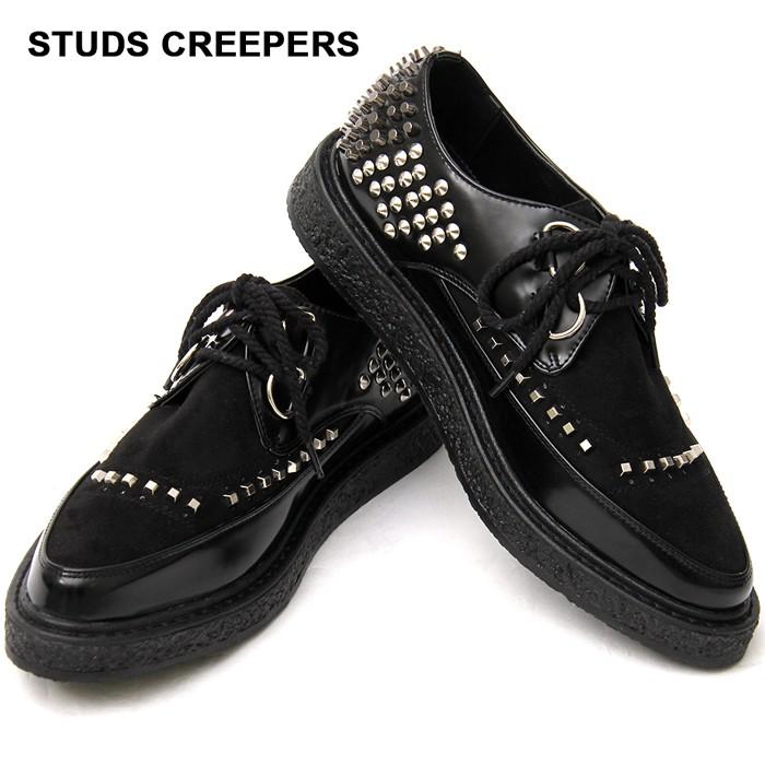 ラバーソールシューズ 厚底シューズ スタッズシューズ ラバーソール 厚底 ロック ヴィジュアル系 パンク V系 モード 個性的 個性 派手 ロカビリー Trnct 1008 流行はいつもここから Trend I 通販 Yahoo ショッピング
