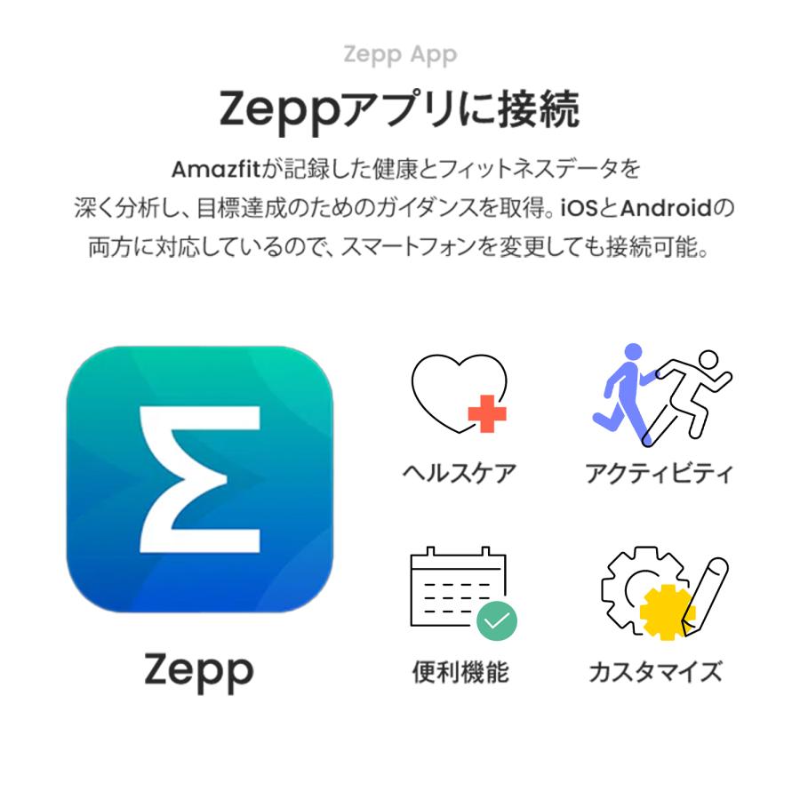 Amazfit Bip 6 アマズフィット公式ストア スマートウォッチ 音声操作 家族機能 通話機能 大画面 血中酸素 睡眠 レディース メンズ 着信通知 GPSの画像