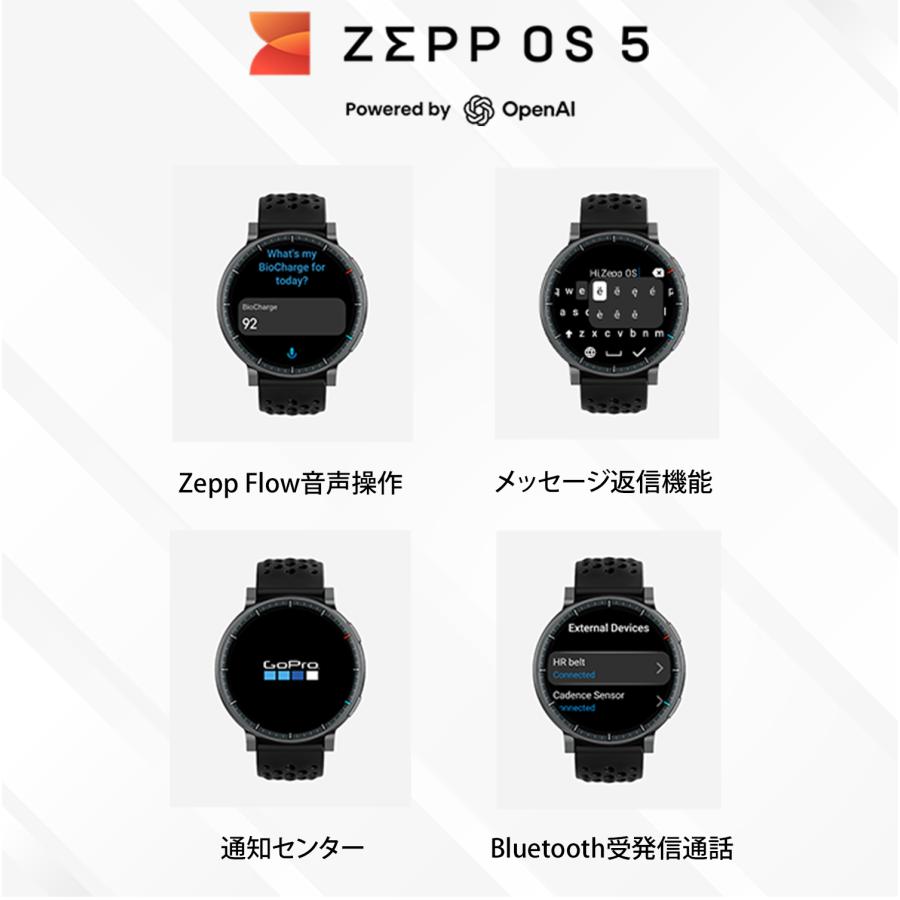 Amazfit Active Max スマートウォッチ アマズフィット 25日間バッテリー 3000nit高輝度 4Gストレージ オフラインマップ スポーツモード AI 音声操作 GPSの画像