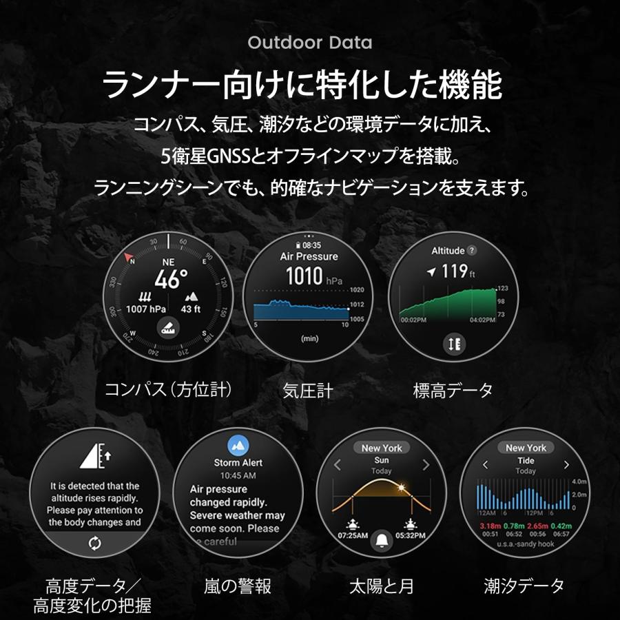 Amazfit Active 3 Premium スマートウォッチ アマズフィット 12日間バッテリー 3000nit高輝度 4Gストレージ オフラインマップ スポーツモード AI 音声操作 GPS | Amazfit | 07