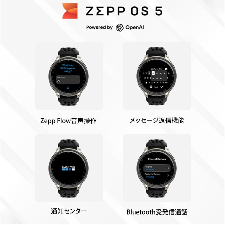 Amazfit Cheetah 2 Pro スマートウォッチ アマズフィット 20日間バッテリー 3000nit高輝度 32Gストレージ オフラインマップ スポーツモード AI 音声操作 GPSの画像