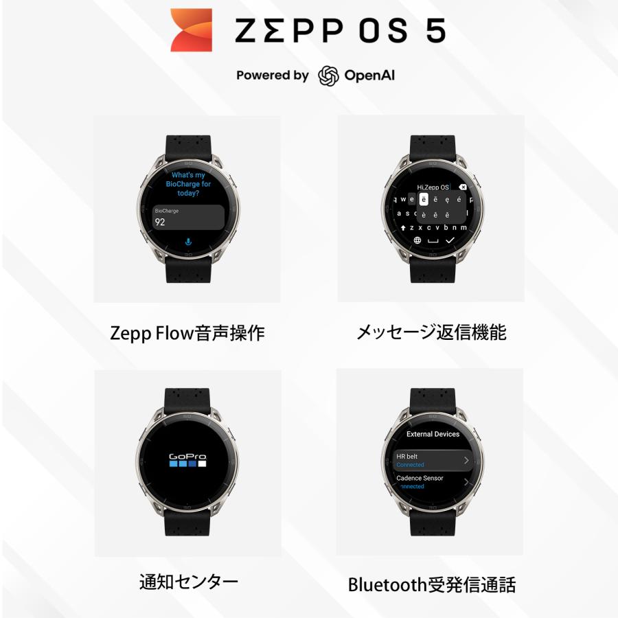 Amazfit Cheetah 2 Ultra スマートウォッチ アマズフィット 30日間バッテリー 3000nit高輝度 64Gストレージ オフラインマップ スポーツモード AI 音声操作 GPSの画像