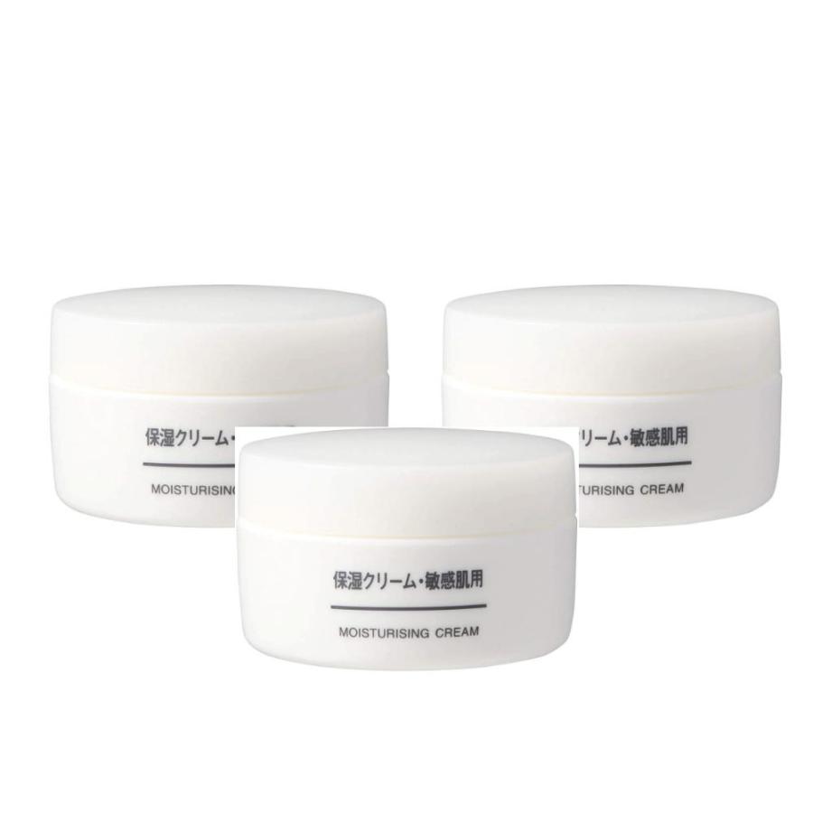 三個セット モイスチャライジング 敏感肌用クリーム 50g 44293973 無印