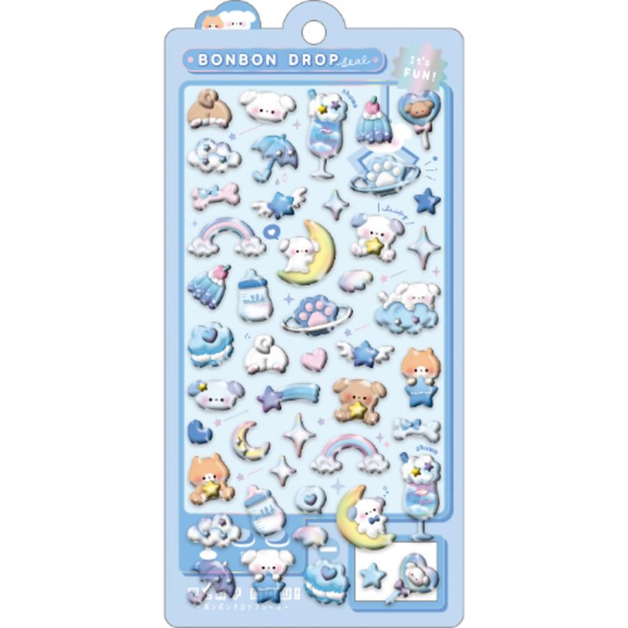 【正規品】ボンボンドロップシール　クーリア　オリジナル　まとめ売り　38点 クーリア シール ボンボンドロップシール わんわんボンボン 91053