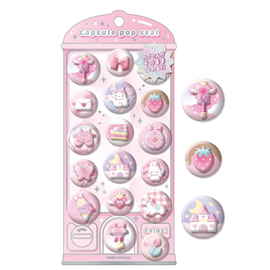 カミオジャパン ステッカー CAPSULE POP SEAL ぴんくぽっぷ 230366