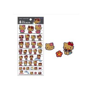 日焼け キティ 4sizeステッカー シール カミオジャパン サンリオ シル