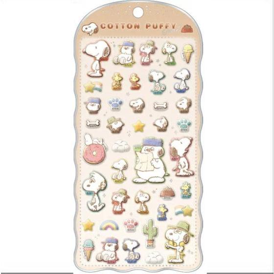 スヌーピー コットンパフィー シール COTTON PUFFY ブラザー PEANUTS