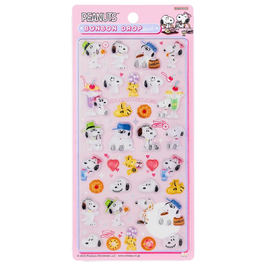 スヌーピー ボンボンドロップシール スヌーピー＆きょうだいたち