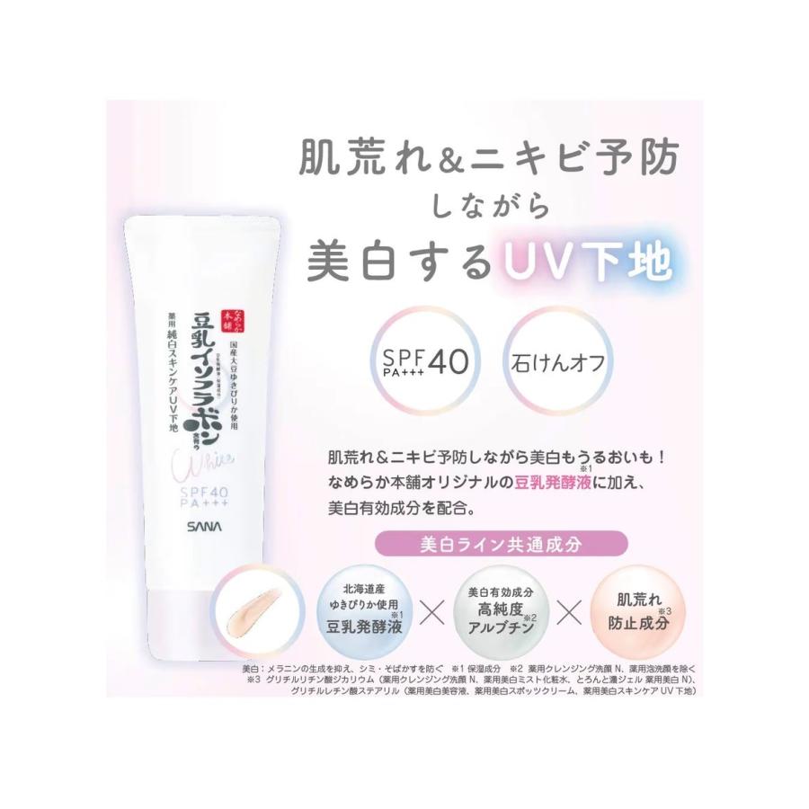 なめらか本舗 豆乳イソフラボン 薬用美白スキンケアUV下地 日焼け止め