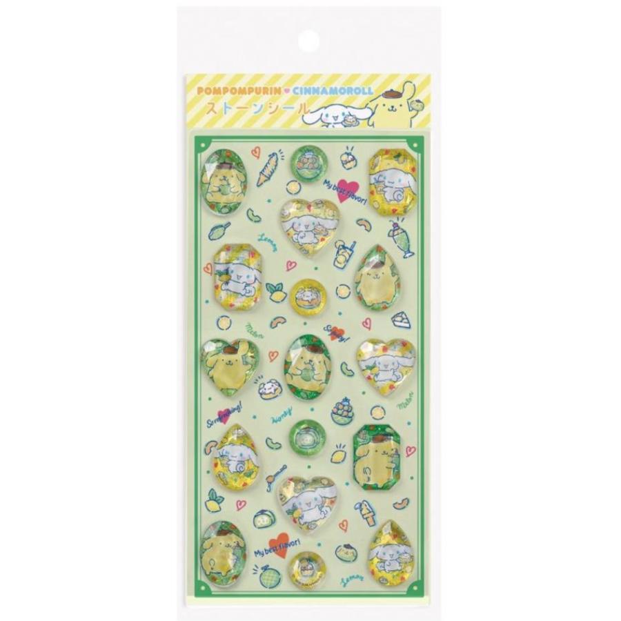 即日発送　サンリオ　シナモロール ポムポムプリン　ストーンシール シナモロール＆ポムポムプリン ストーンシール 千葉倉庫 : トレンド