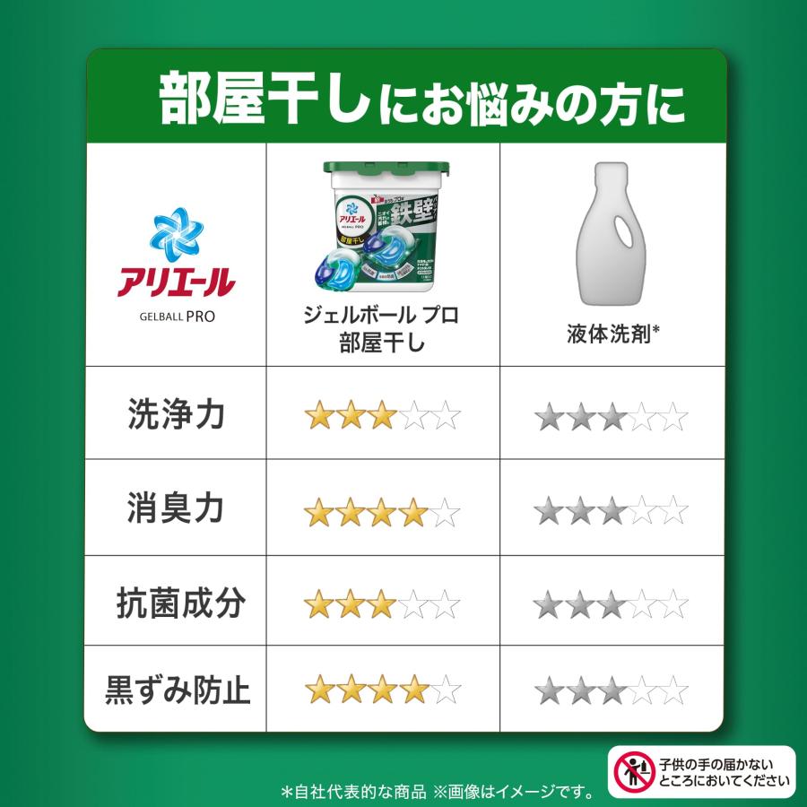アリエール 洗濯洗剤 ジェルボール PRO 部屋干し 詰め替え 110個×3袋