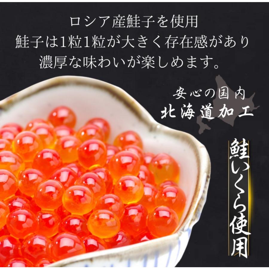 食べ切り小分け 特選 冷凍いくら 選べる80g いくら醤油漬け 北海道加工 ロシア産 いくら丼 お寿司  ギフト 御中元【80ｇ×10パック】の画像