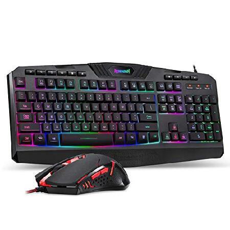 春のコレクション Mouse and Keyboard Gaming Wired S101 送料無料！Redragon Combo Keyb Gaming Backlit RGB キーボード