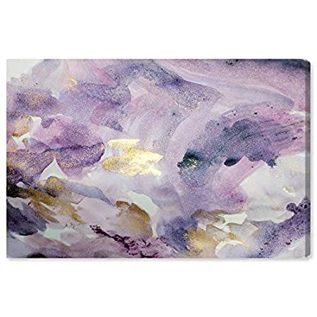 かわいい新作 - Amethyst」抽象ギャラリーラップキャンバスアート Away 「Carried Gal Oliver パープル、アメジスト 並行輸入品 10 x 15 レリーフ、アート