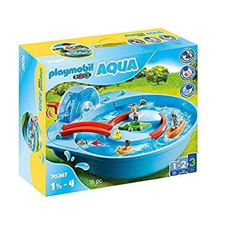 安価 送料無料！Playmobil 1.2.3 Park Water Splash Splish Aqua その他水遊び玩具