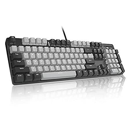 贅沢品 送料無料！Mechanical Gaming Keyboard, MageGee New Upgraded 104 Keys White Backlit Key キーボード