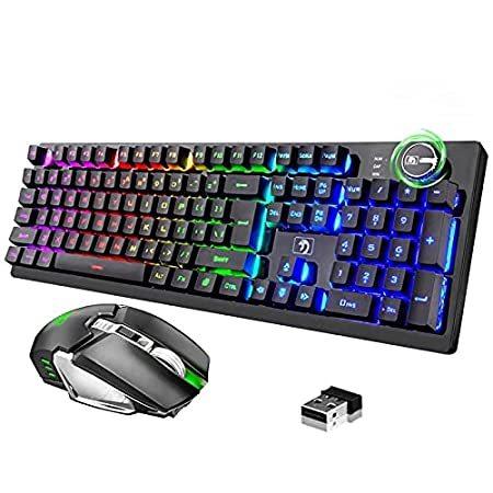 Wireless,16 Combo,2.4G Mouse Keyboard Gaming 送料無料！Rechargeable Kinds LED RGB of キーボード 高価値セリー