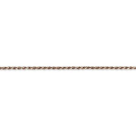 大阪オンライン 14k Rose Gold 1.5mm D/C Machine-made Rope Chain