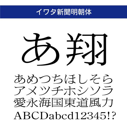 【正規品】 TrueType イワタ新聞明朝体 ダウンロード版 【3時間でメール納品】_1