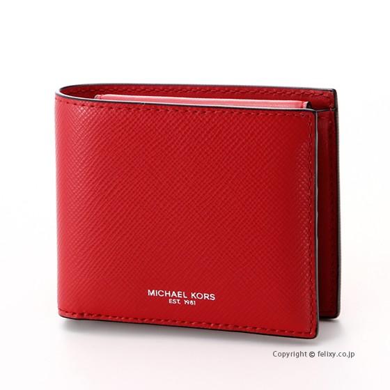マイケルコース Michael Kors メンズ財布 小銭入れ付き二つ折り財布 39f5lhrf3l 604 Crimson Ba Mik 0135 トレンドウォッチ 通販 Yahoo ショッピング