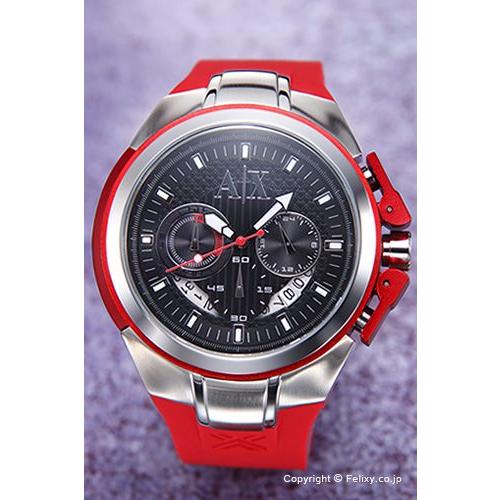 アルマーニエクスチェンジ 時計 メンズ Armani Exchange マイアミ クロノグラフ ブラック レッド レッドラバー Ax1040 Waexe0072 Ax1040 トレンドウォッチ 通販 Yahoo ショッピング