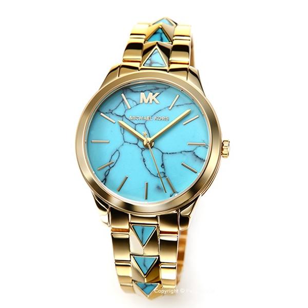 【新品未使用】MICHAEL KORS 腕時計 ターコイズ ゴールド Michael Kors(マイケルコース) ゴールド ターコイズ 時計