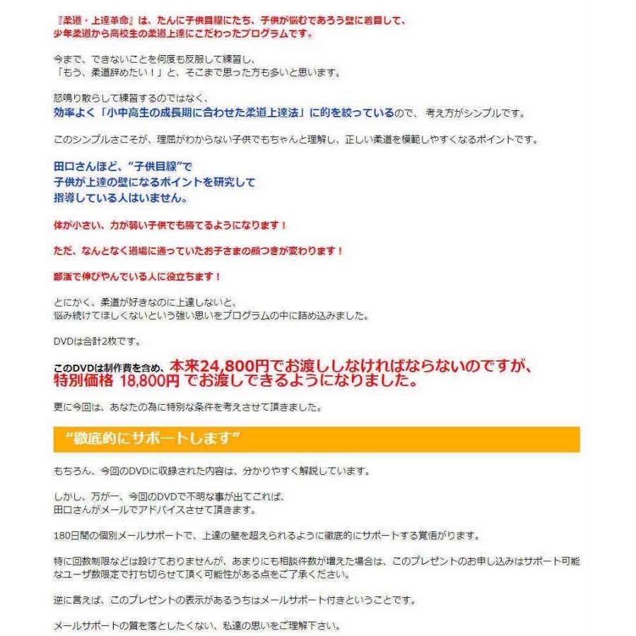 柔道 上達革命 DVD 2枚組 柔道上達革命DVD〜体が小さい、力が弱い子供でも勝てる上達法〜 DVD2枚