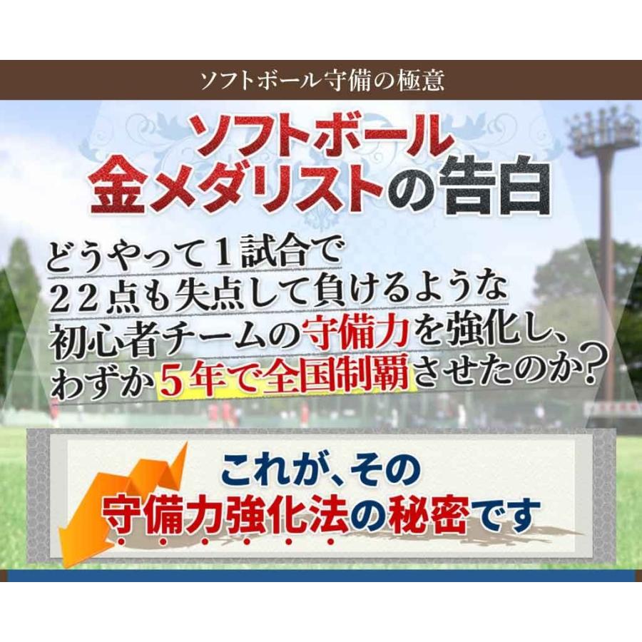 ソフトボール守備の極意DVD オリンピック金メダリスト三科 真澄監督