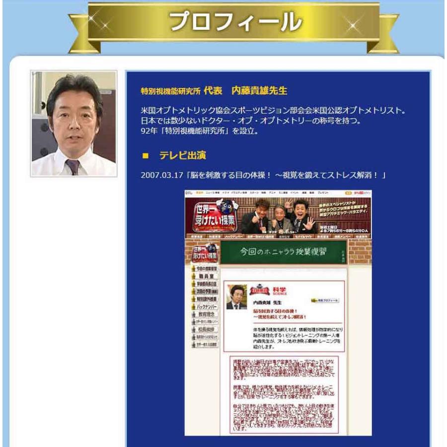 ビジョントレーニングDVD 〜スポーツに必要な視覚を鍛える