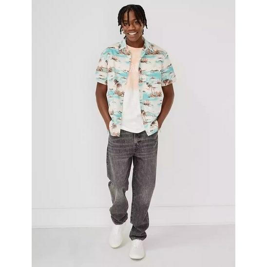 ランキングや新製品 アメリカンイーグル ホワイト 大きいサイズ Shirt Resort Button Up Tropical Ae アロハシャツ リゾート トロピカル メンズ シャツ 半袖 長袖 サイズ L Tall Www Tlmtechnologies Co Uk