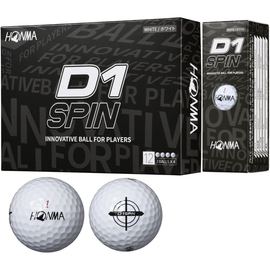 HONMA D1 ゴルフボール 12個セット✖️8 HONMA GOLF 本間ゴルフ ボール D1 SPIN 1ダース(12個入り