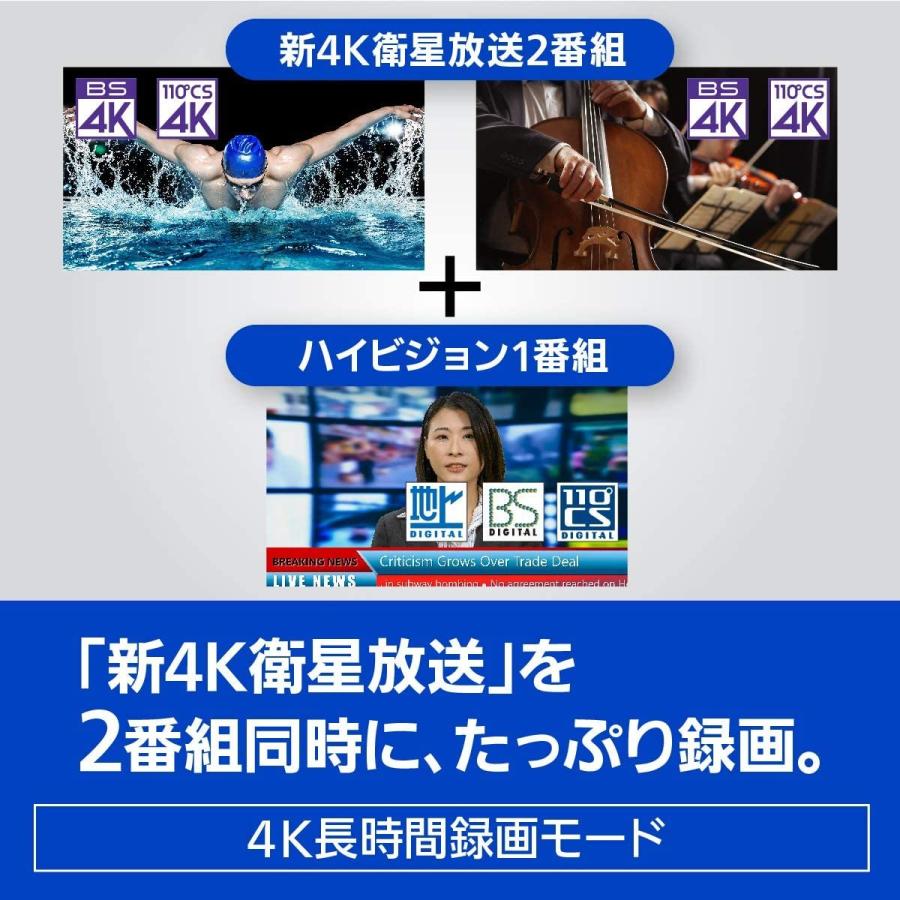 4Kダブル録画 UHD BD再生Panasonic DIGA DMR-4W201 Amazon.co.jp: Panasonic 2TB 3 Tuner Blu-ray Recorder, 4K DIGA DMR