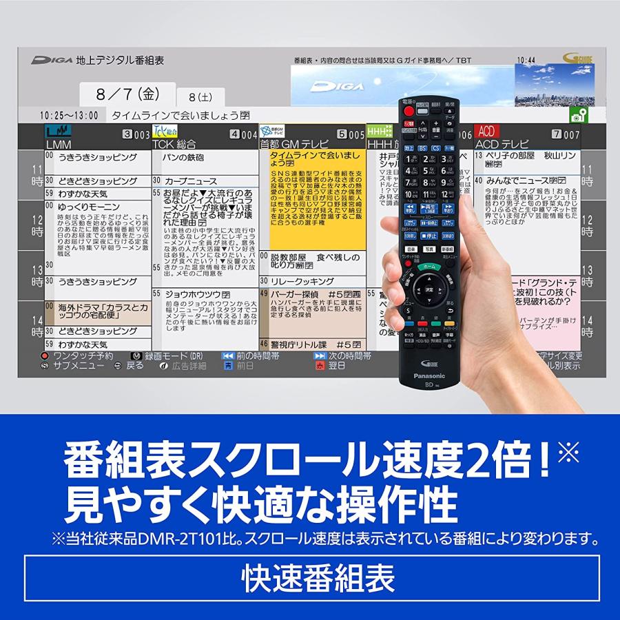 Panasonic（パナソニック） 1TB 2チューナー ブルーレイレコーダー