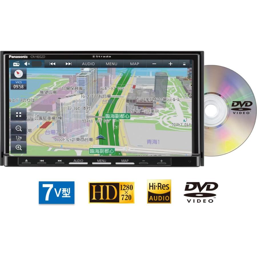 パナソニック ストラーダ CN-HX910D ７インチ 地デジ DVD bt Strada 当日出荷 CN-HE02WD CD録音 DVD 新品未開封 パナソニック