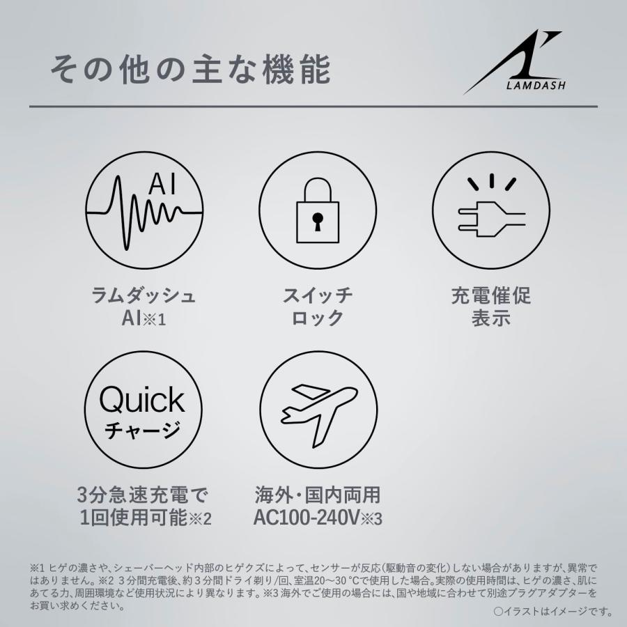 ラムダッシュ パナソニック メンズシェーバー 3枚刃 全自動洗浄充電器