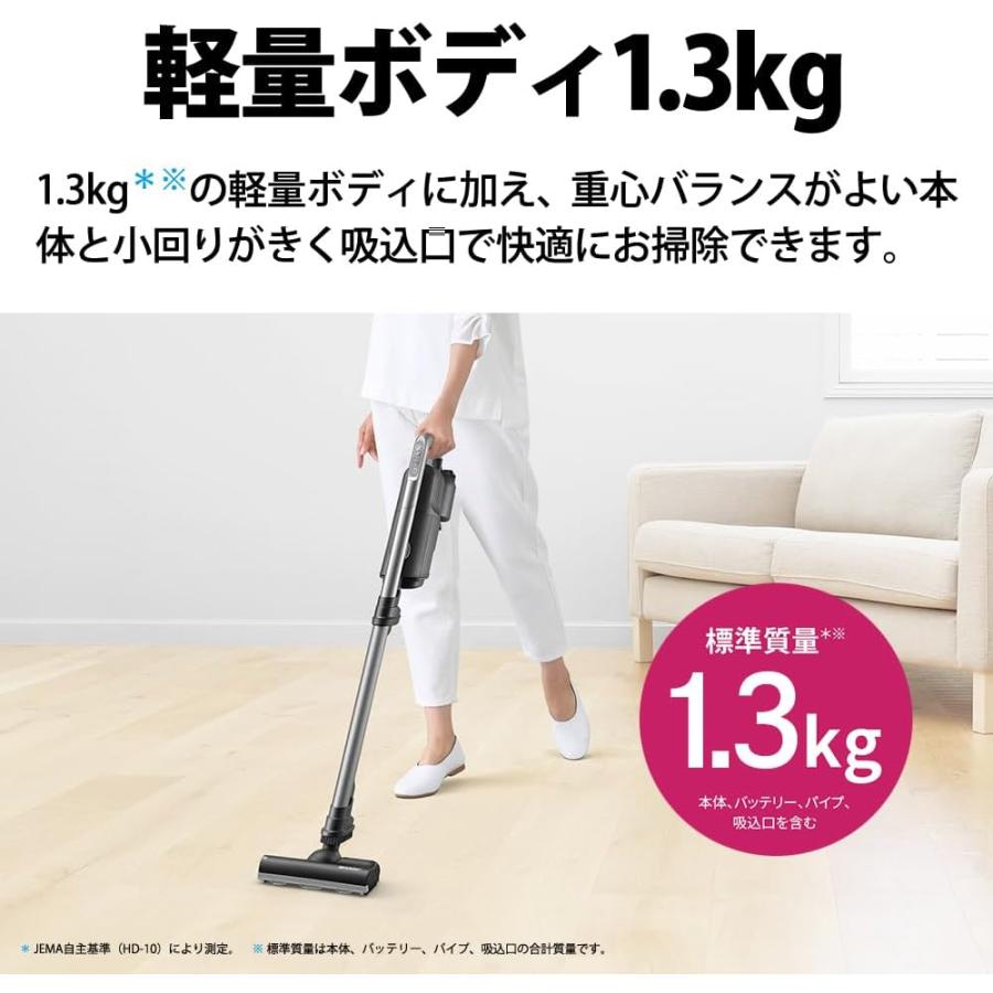 SHARP（シャープ） コードレス 掃除機 EC-KR1-B 軽量 紙パック式