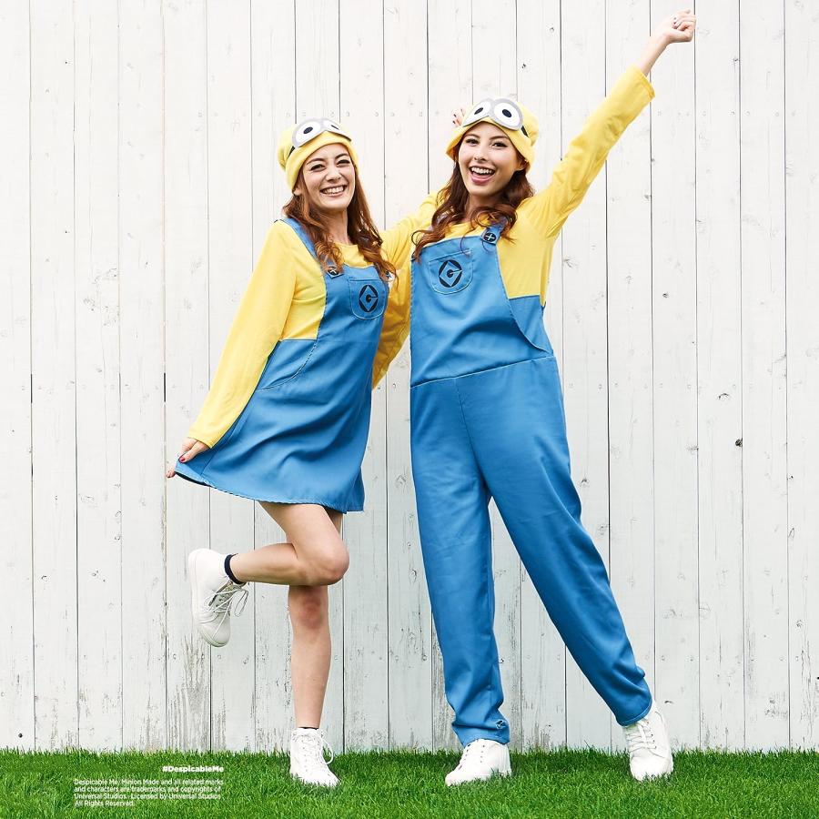 ハロウィン特価！ミニオンコスプレ着ぐるみ　忘年会　誕生日会　二次会　余興　結婚式 ミニオン デイブ パンツタイプ コスチューム レディース 155cm-165cm