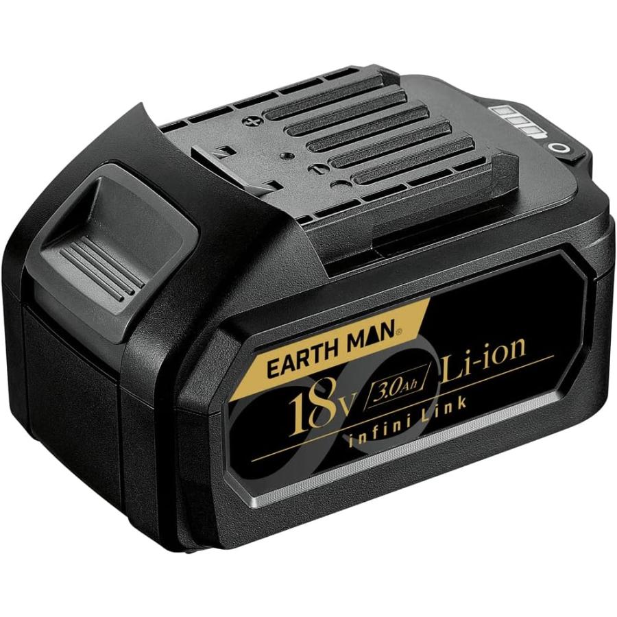 高儀 EARTH MAN infini-Link コードレスインパクトレンチ 18V 充電式 IW-180LiB 蓄電池1個 充電器 ケース付き タイヤ交換｜trendline｜09