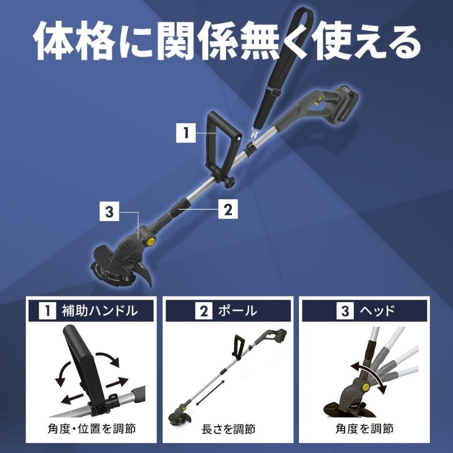 IRIS OHYAMA（アイリスオーヤマ） 草刈り機 充電式グラストリマー 金属