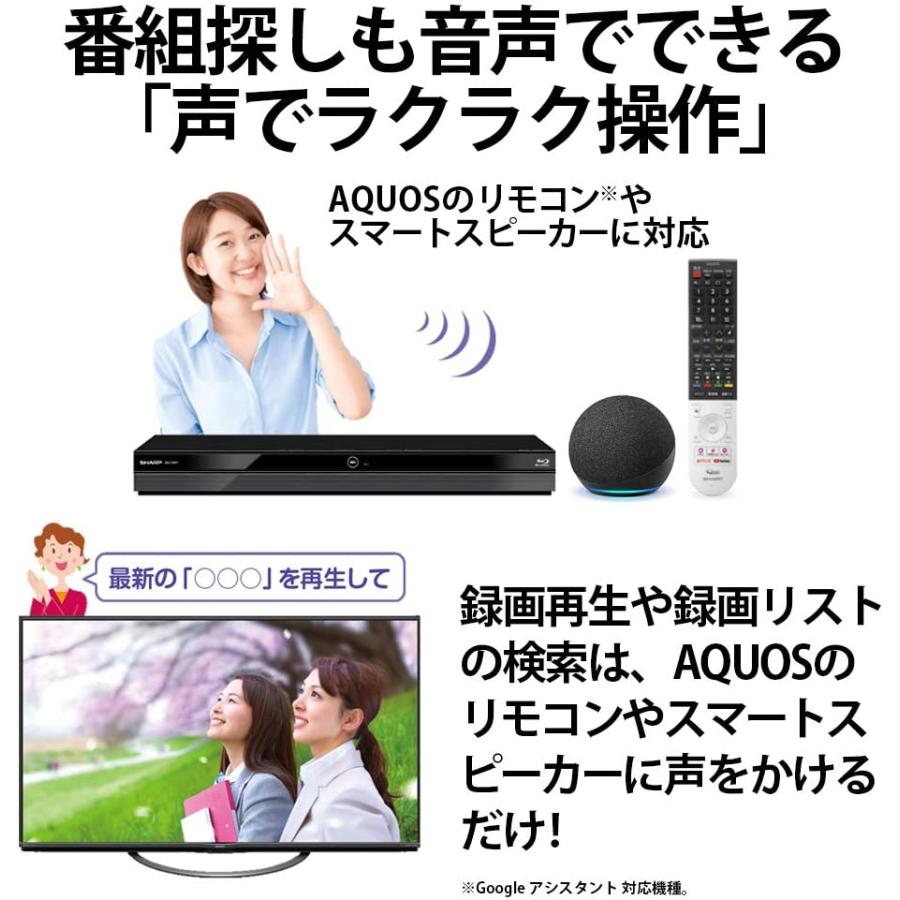 SHARP（シャープ） 1TB 3番組同時録画 ブルーレイレコーダー 2B-C10CT4