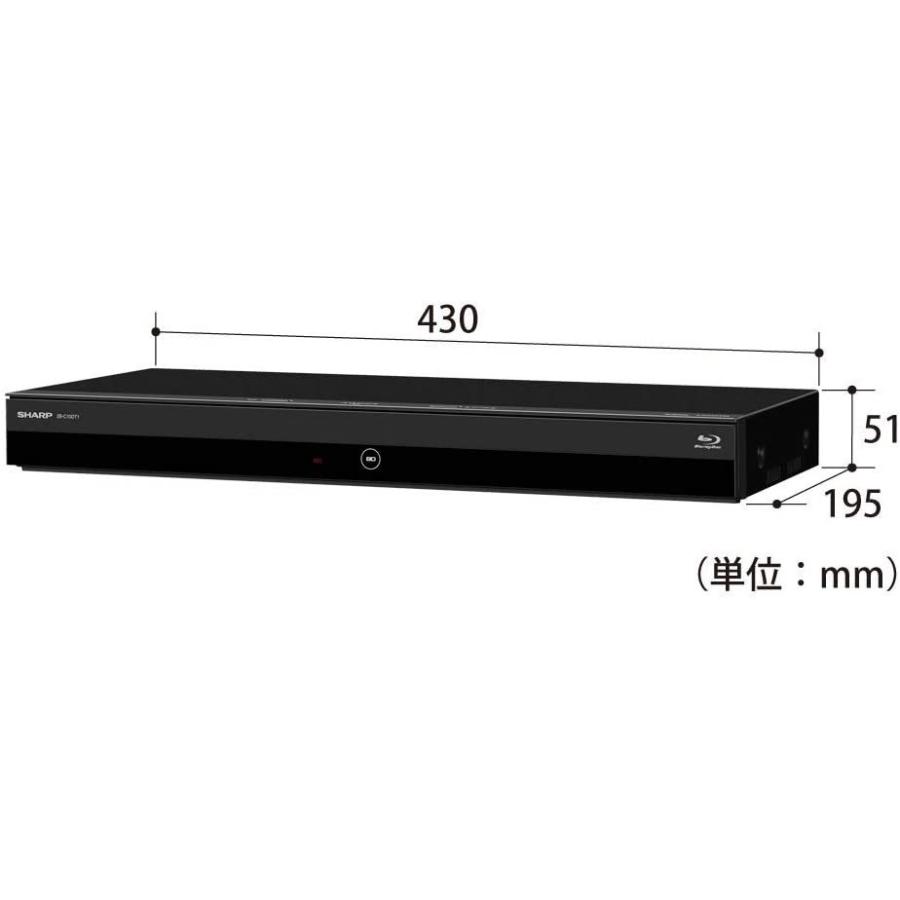 SHARP（シャープ） 1TB 3番組同時録画 ブルーレイレコーダー 2B-C10DT1