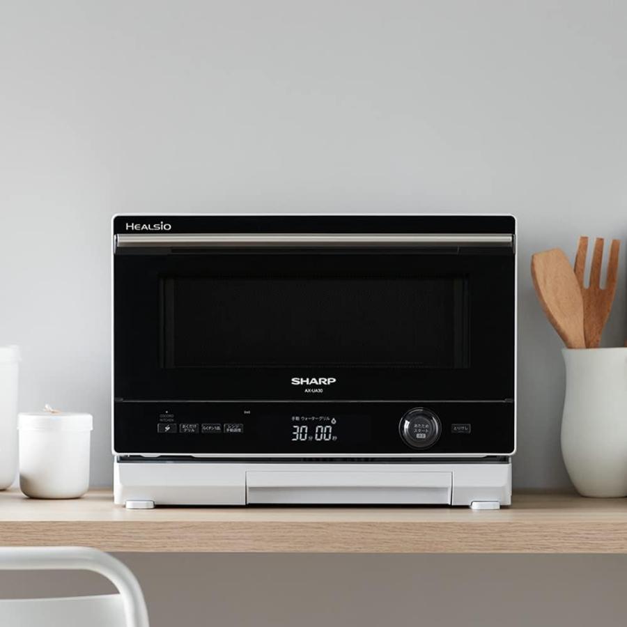 シャープ ウォーターオーブンヘルシオ AX-UA30-W ホワイト 新品未開封 SHARP（シャープ） オーブンレンジ 22L ヘルシオ ウォーターオーブン