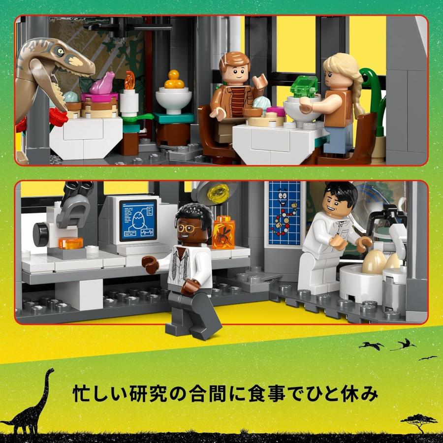 ⭐️⭐️子供用おもちゃ ビジターセンター：T-レックスとラプトルの襲来 76961 | ジュラシック
