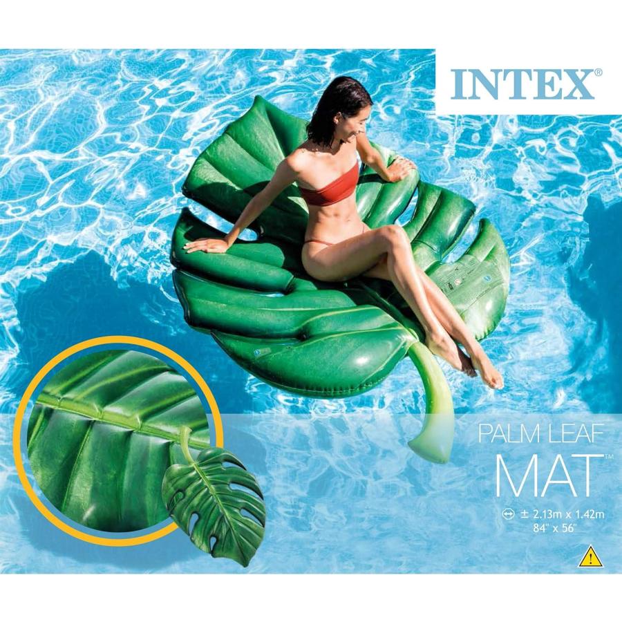 INTEX INTEX(インテックス) 浮き輪 フロート マット プラムリーフ