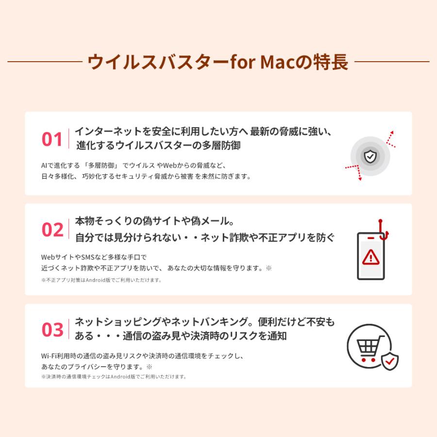 ウイルスバスター for Mac ダウンロード 1年 1台版 セキュリティソフト トレンドマイクロ公式 | トレンドマイクロ | 06