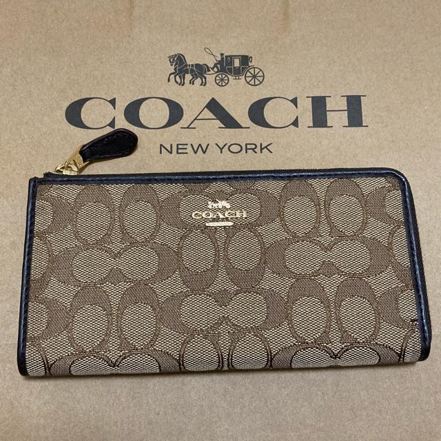 再入荷 母の日 コーチ 財布 長財布 Coach シグネチャー エルジップ カーキ ブラウン ウォレット F73527 Imc7c お洒落無限大 Arezzosky Com